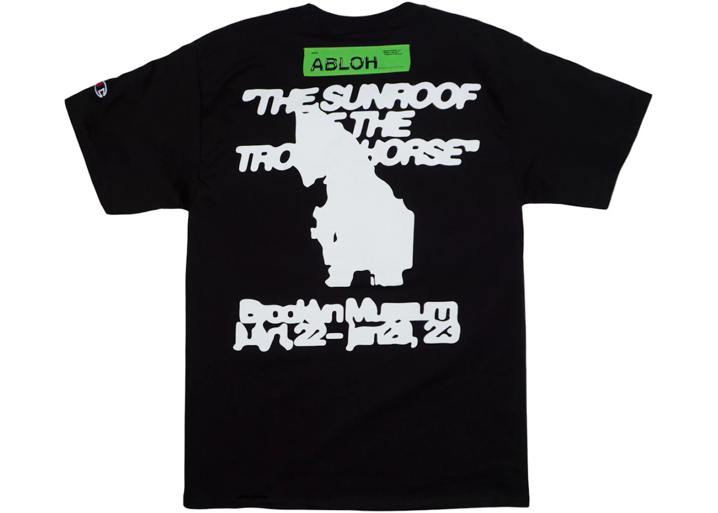Virgil Abloh Brooklyn Museum FOS Trojan Horse T-shirt Black - vue secondaire B