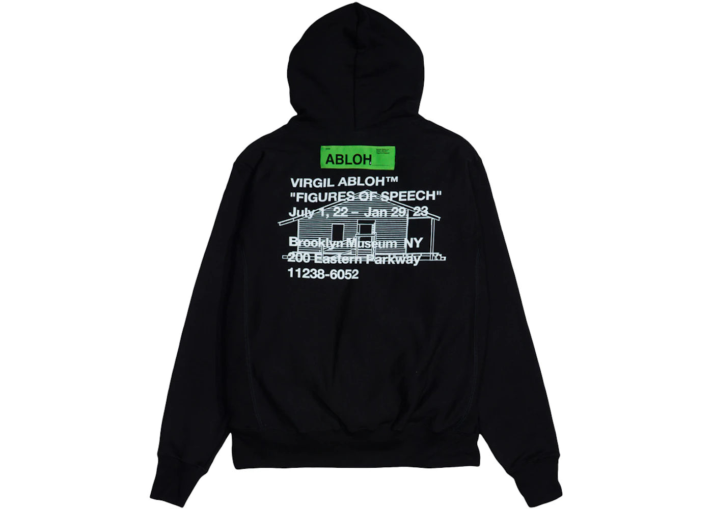 Virgil Abloh Brooklyn Museum Gymnastics Art Institute Hoodie Black - vue secondaire B