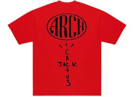 Virgil Abloh Cactus Jack x ARCH Paper Plane Tee Red