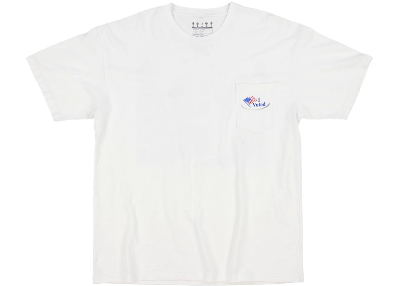 Virgil Abloh Canary Yellow Wisconsin "Swing State" T-Shirt White - vue secondaire B