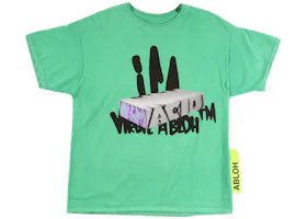 Virgil Abloh ICA Graffiti T-shirt Green - vue 360