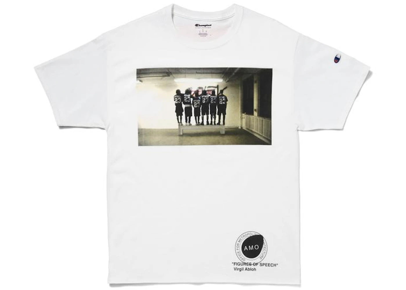 Virgil Abloh x MCA Figures of Speech Pyrex Team Tee (Black Bar Version) White - vue secondaire A