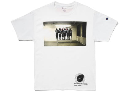 Virgil Abloh x MCA Figures of Speech Pyrex Team Tee (Black Bar Version) White - product view 2