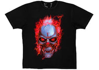 Vlone Skully Red Flame T-shirt Black