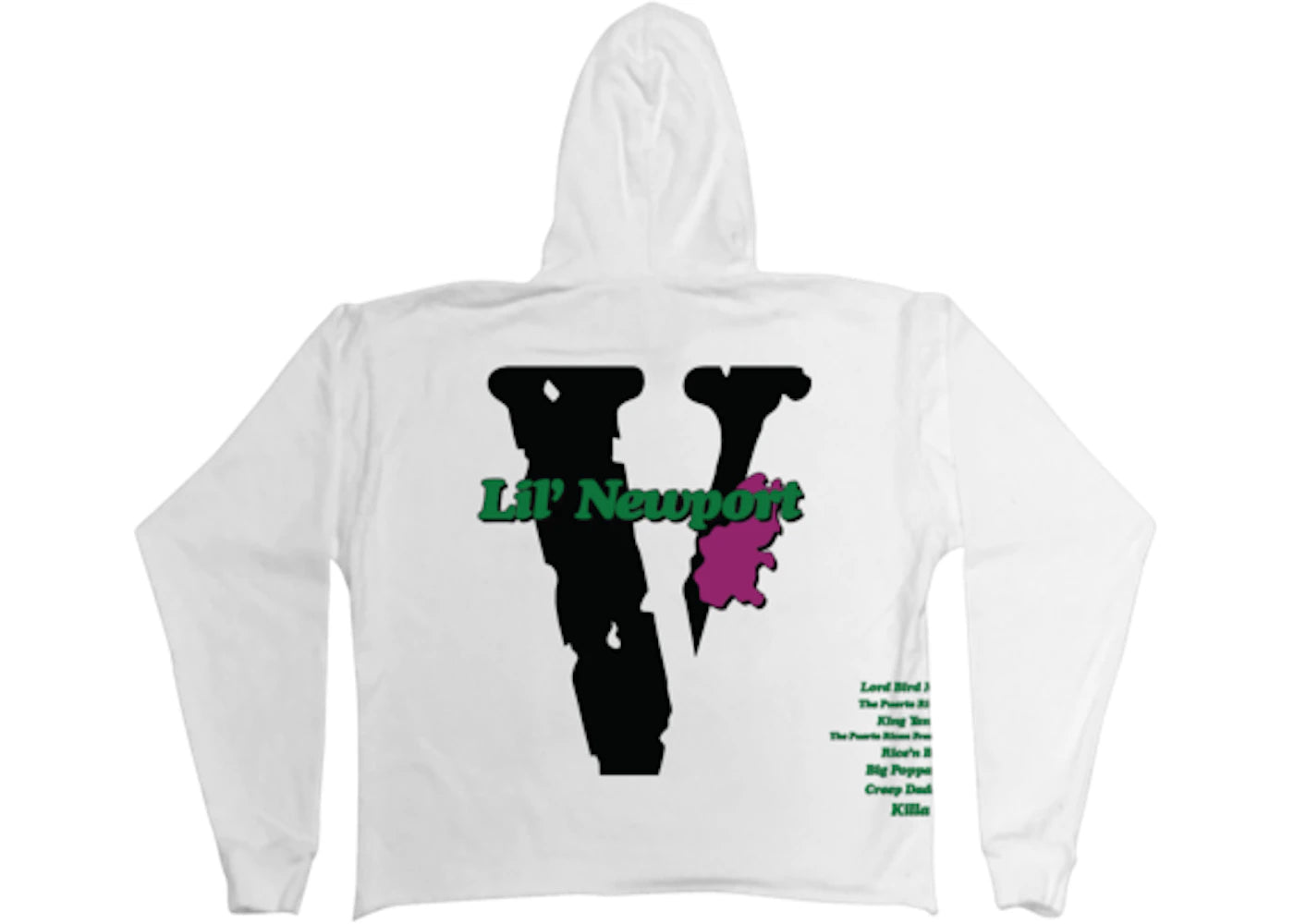 Vlone Yams Day Lil Newport Hoodie White - vue secondaire A
