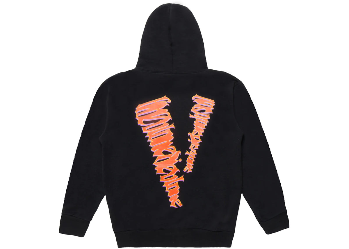 Juice Wrld x Vlone Neon Sweatshirt Black - vue secondaire B