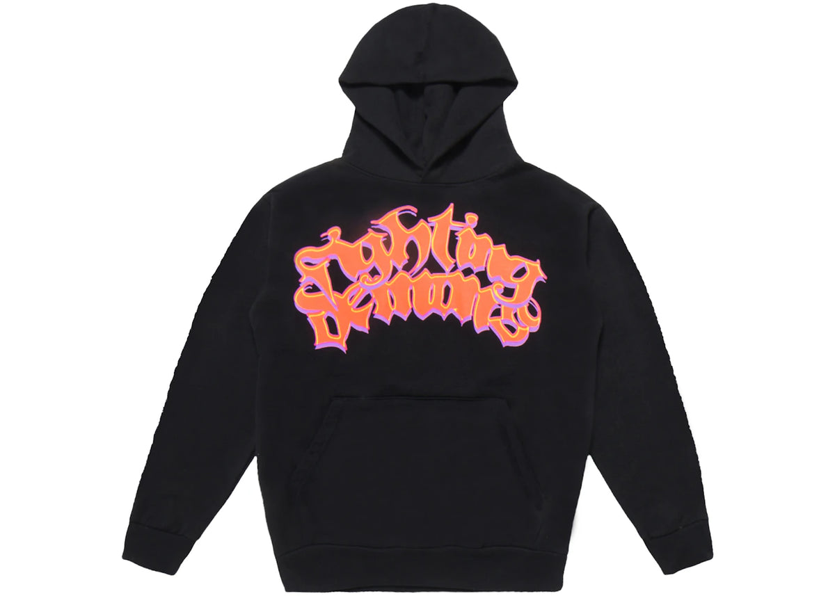 Juice Wrld x Vlone Neon Sweatshirt Black - vue secondaire A