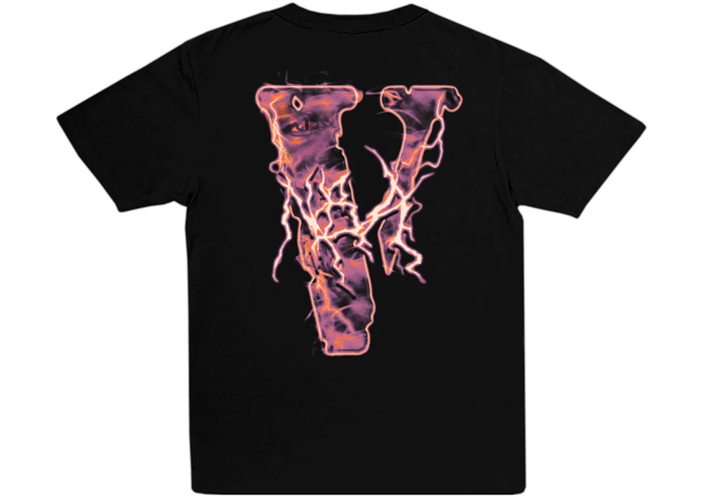 Vlone x Never Broke Again Eyes T-shirt Black - vue secondaire A