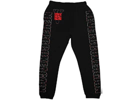 Vlone x Never Broke Again Haunted Sweatpants Black - vue 360