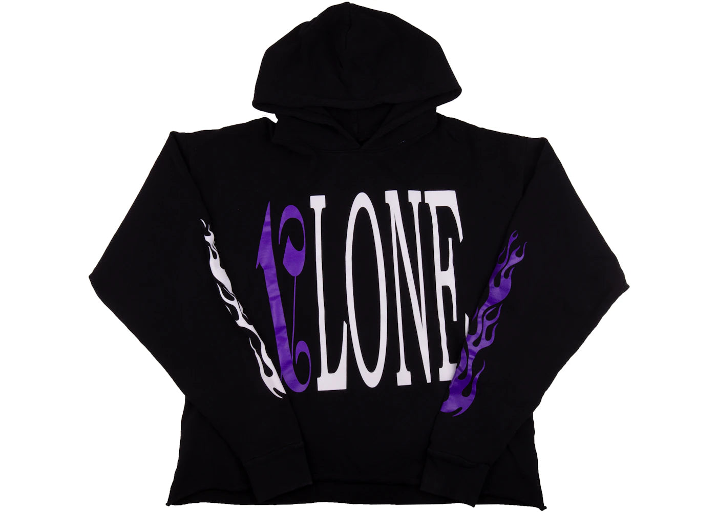 Vlone x Palm Angels Hoodie Black/Purple - vue secondaire A