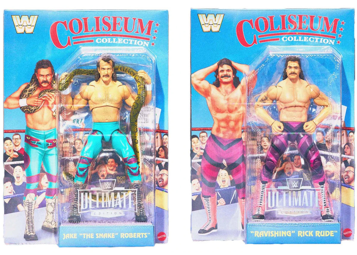 WWE Action Figure Ultimate Edition Coliseum Collection Jake "The Snake" Roberts & "Ravishing" Rick Rude 2-Pack - vue secondaire A