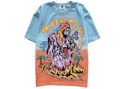 Warren Lotas Bad Bunny Un Verano Sin Ti Ombre T-Shirt Blue - authentic Warren Lotas apparel