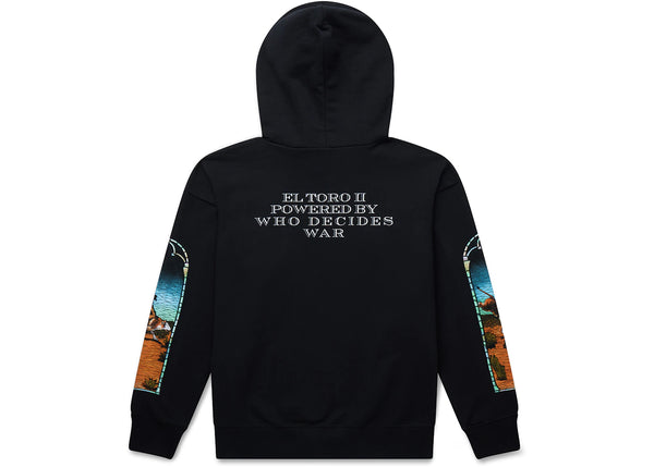 Who Decides War x EST Gee Stained Glass Hoodie Black