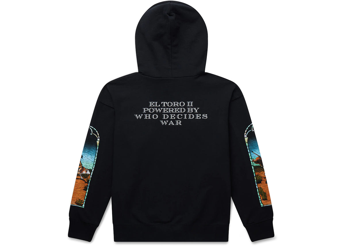 Who Decides War x EST Gee Stained Glass Hoodie Black - vue secondaire A