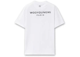 Wooyoungmi Back Logo T-shirt White - vue 360