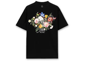 Wooyoungmi Flower Back Logo T-shirt Black - authentic Wooyoungmi apparel