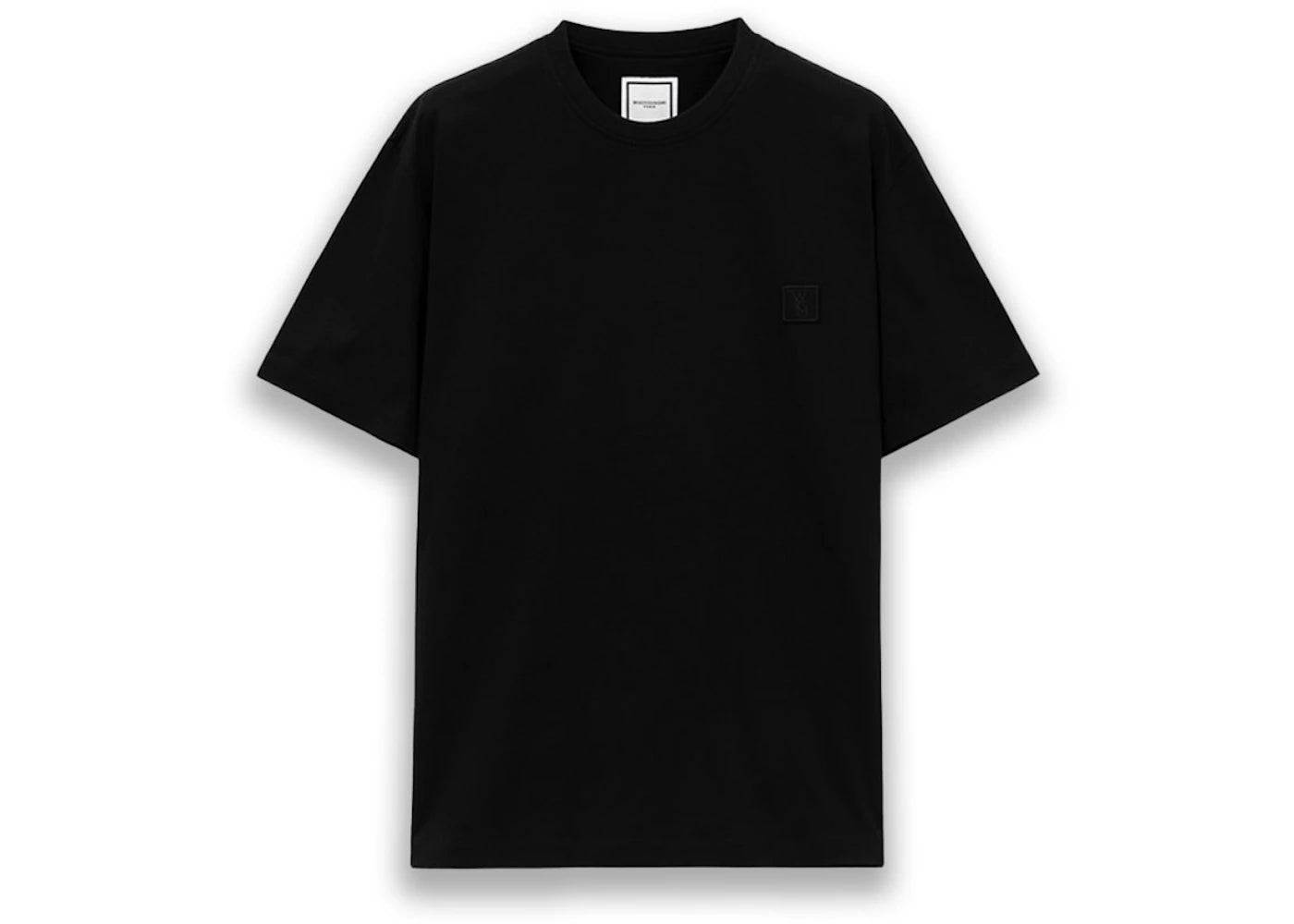 Wooyoungmi Flower Back Logo T-shirt Black - vue secondaire B