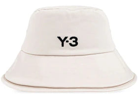 Y-3 3 - Strp B Bucket Hat Talc - vue 360