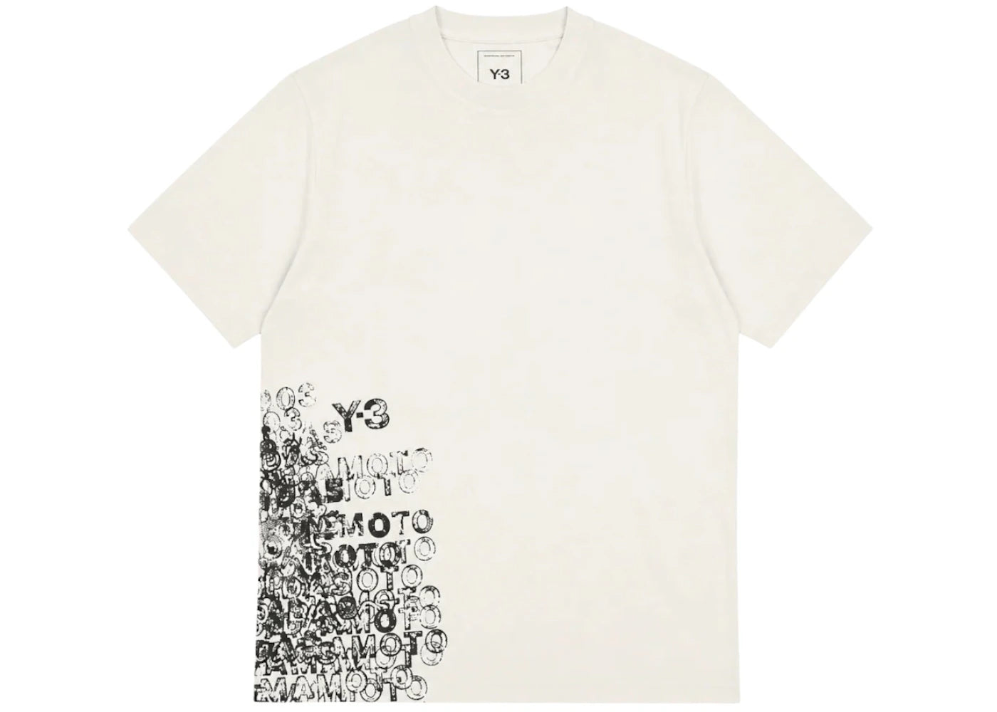 Y-3 GFX S/S T-shirt White - vue secondaire A