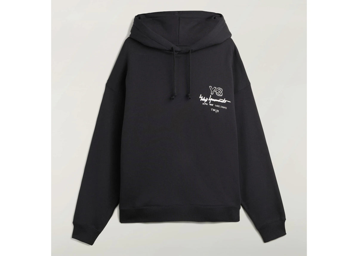 Y-3 Merch Hoodie Black - vue secondaire A
