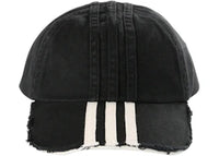 Y-3 Stripes Caps Hat Black