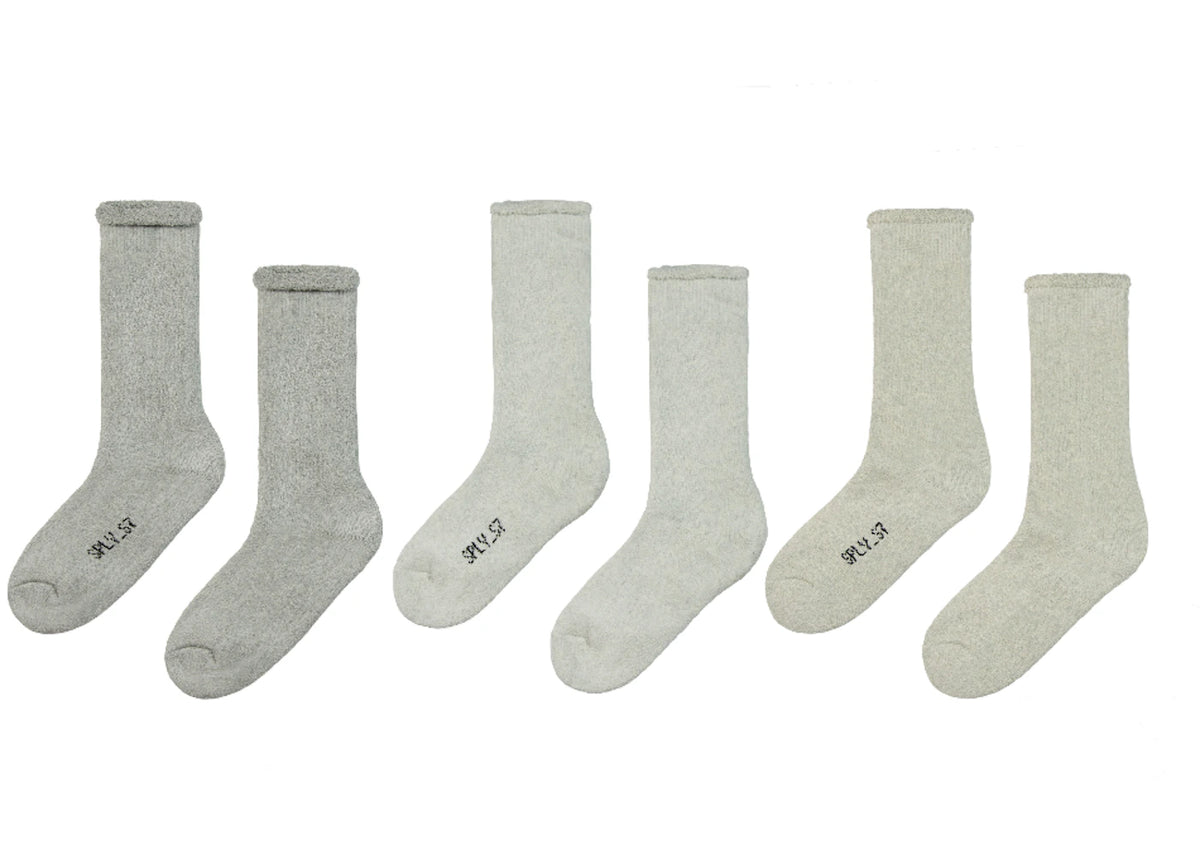 Yeezy Bouclette Socken (3er-Pack) Farbe Zwei - vue 360