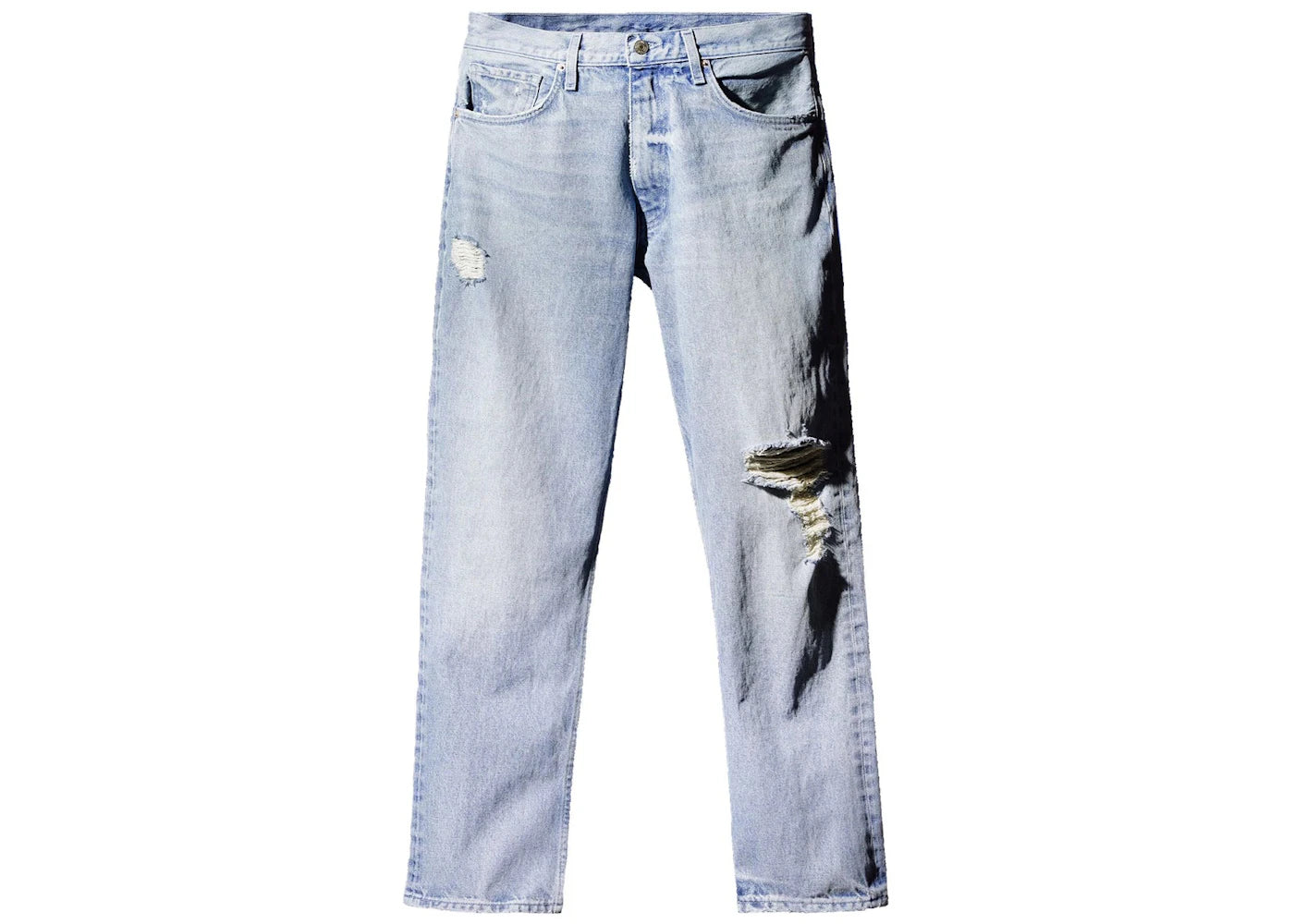 Yeezy Gap 5 Pocket Denim Pants Blue - vue 360