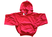 Yeezy Gap Double Layered Boxy Cropped Heavyweight Sweatshirt Red