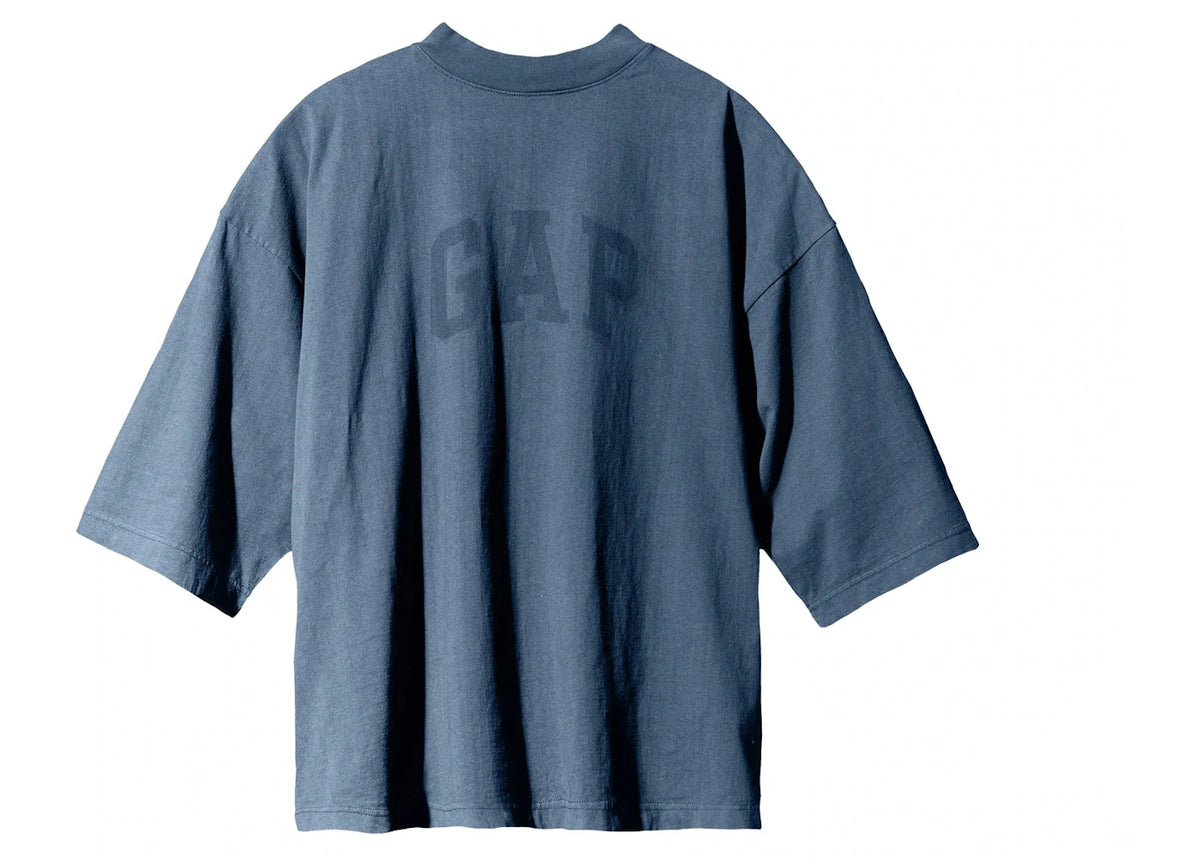 Yeezy Gap Dove 3/4-Ärmel-T-Shirt Dunkelblau - vue 360