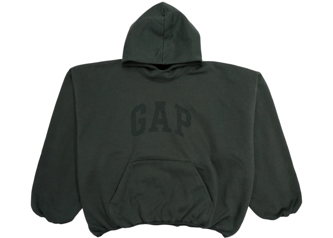 Yeezy Gap Engineered by Balenciaga Dove Hoodie Dark Green - vue 360