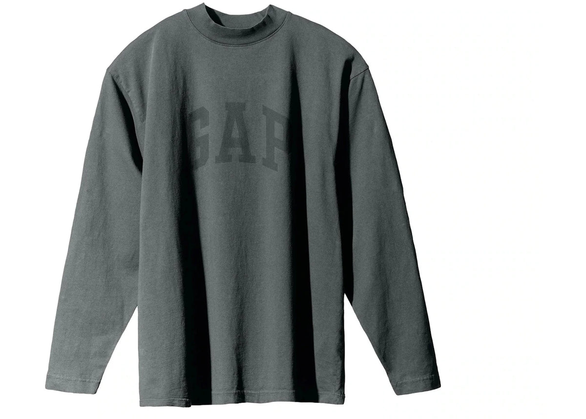 Yeezy Gap Dove Longsleeve T-Shirt Dunkelgrün - vue 360