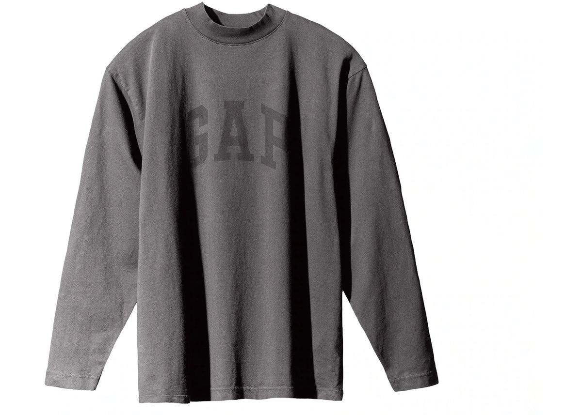Yeezy Gap Dove Longsleeve T-Shirt Dunkelgrau - vue 360