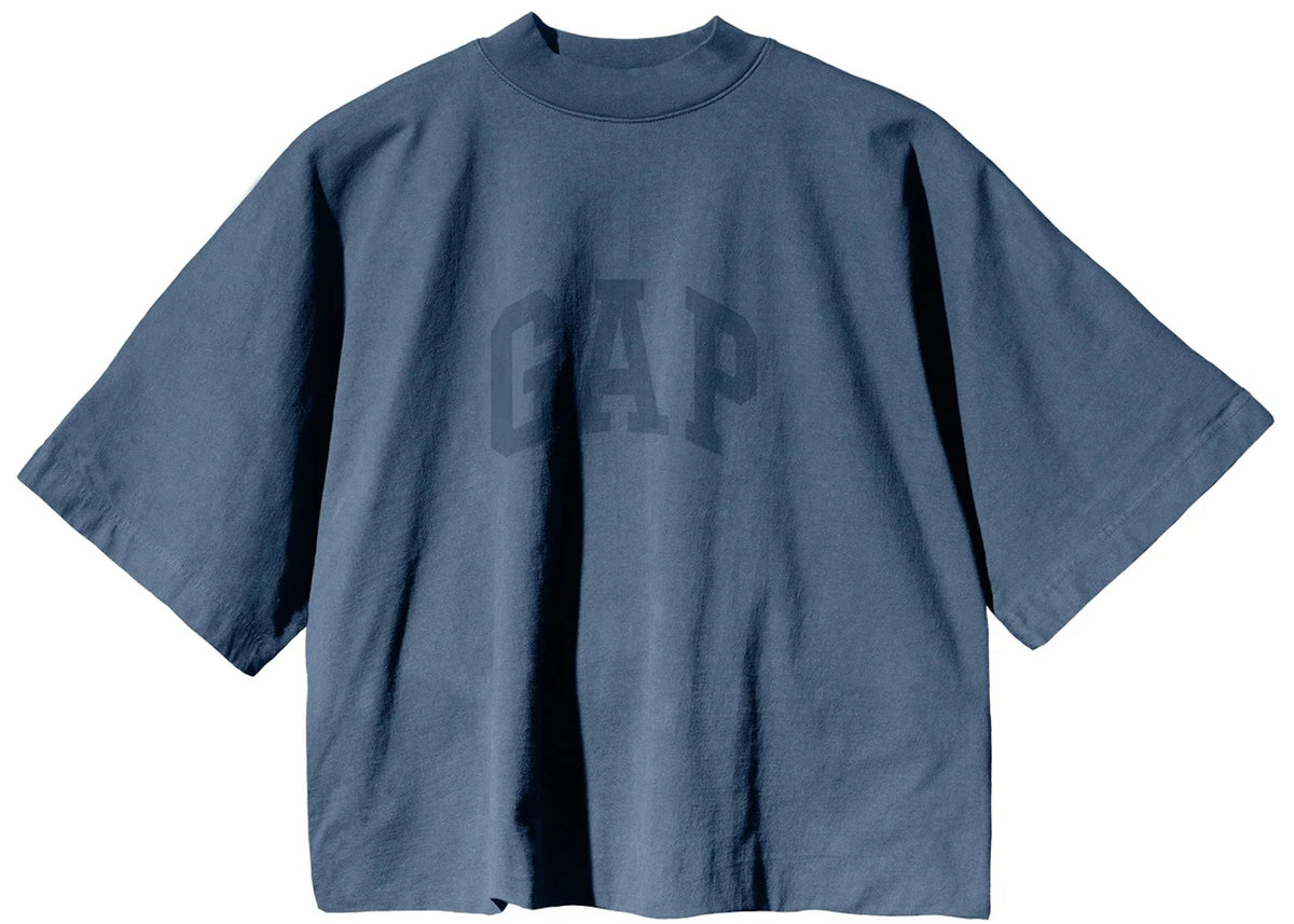 Yeezy Gap Dove No Seam Tee Dunkelblau - vue 360
