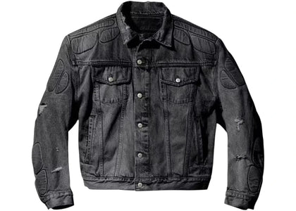 Yeezy Gap Engineered By Balenciaga Padded Denim Jacket Black - apparel view 2