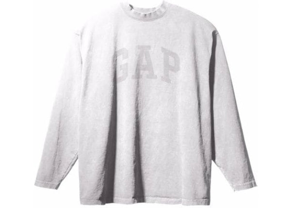 Yeezy Gap Engineered by Balenciaga Dove L/S T-shirt White sneakers - authentic Yeezy shoes