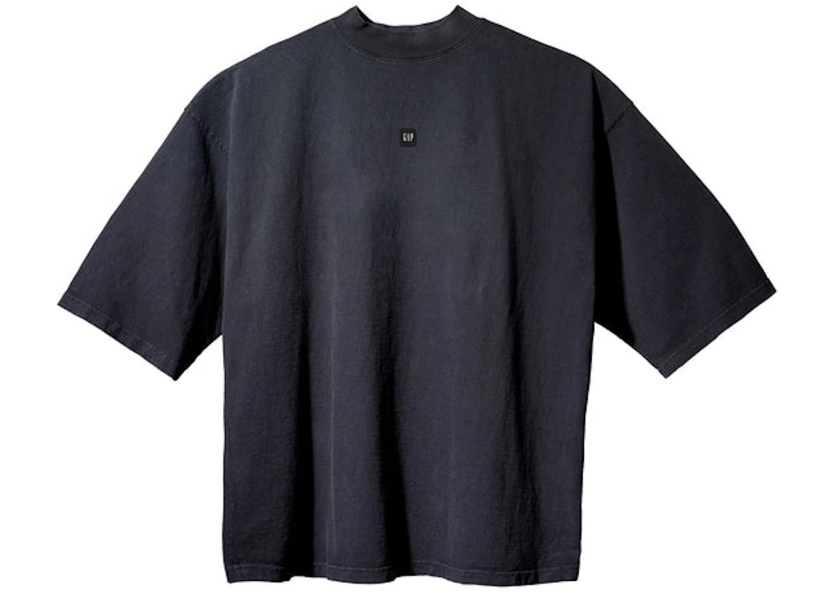 Yeezy Gap Engineered by Balenciaga Logo 3/4-Ärmel-T-Shirt Schwarz - vue 360