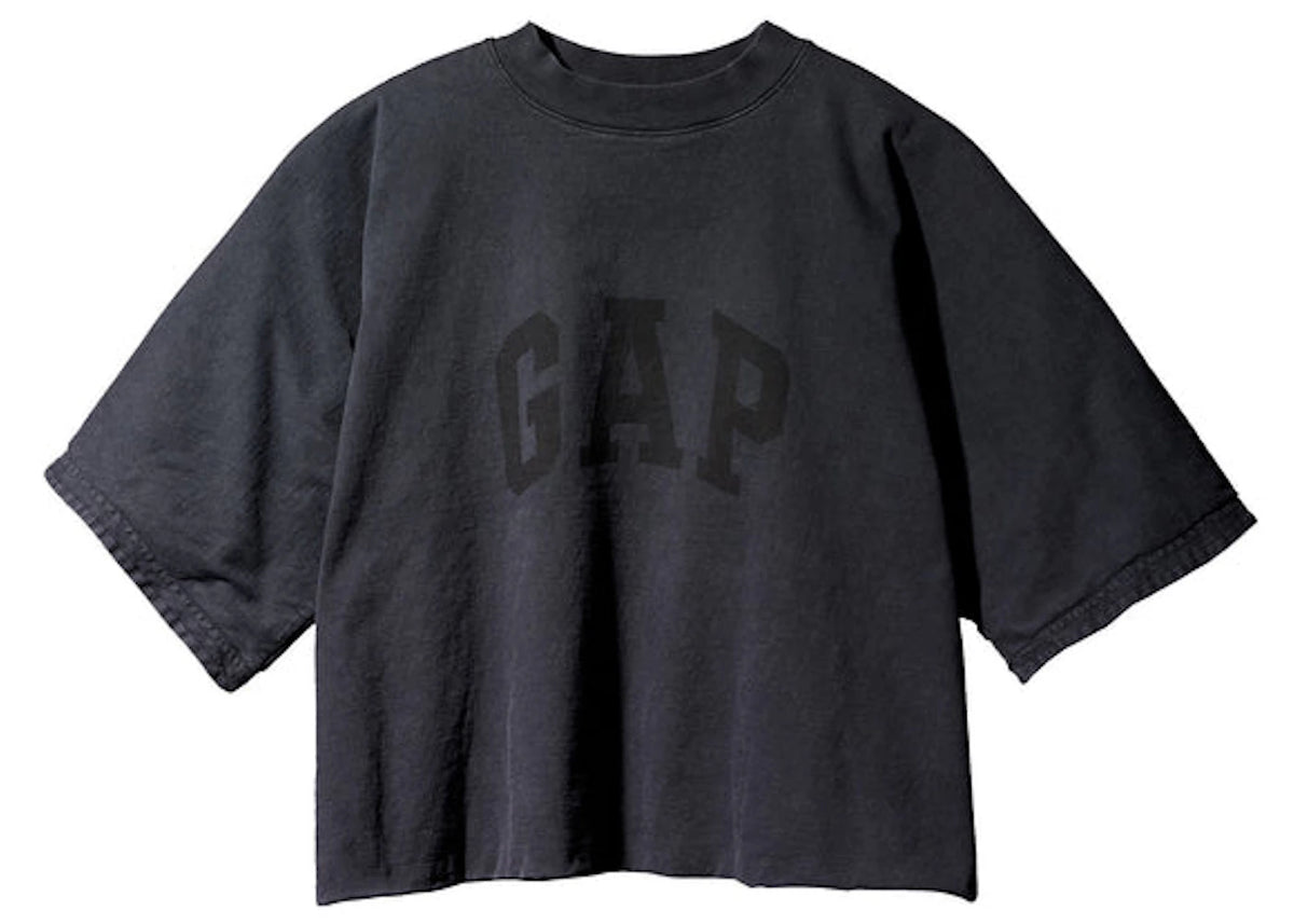 Yeezy Gap Engineered by Balenciaga No Seam Tee Schwarz - vue 360