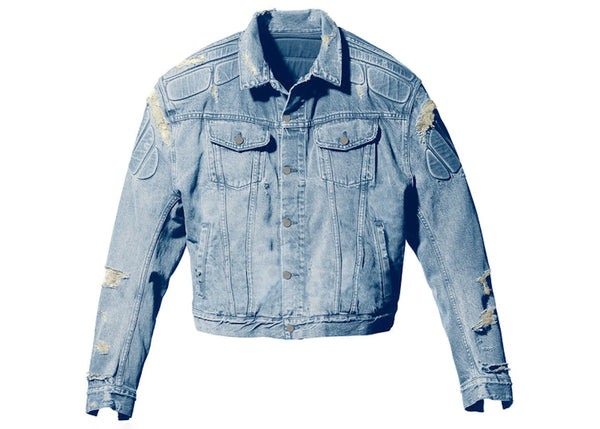 Yeezy Gap Engineered by Balenciaga Padded Denim Jacket Blue sneakers - authentic Yeezy shoes