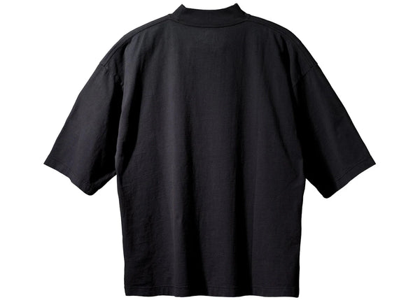 Yeezy Gap Logo 3/4-Ärmel-T-Shirt Schwarz