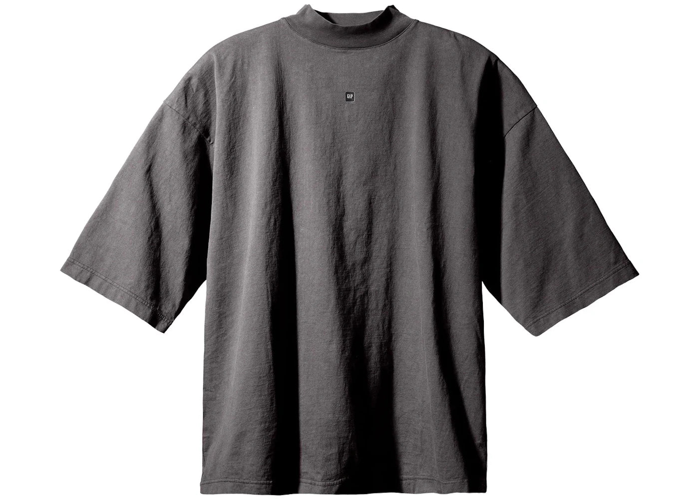 Yeezy Gap Logo 3/4 Sleeve Tee Dark Grey - vue 360