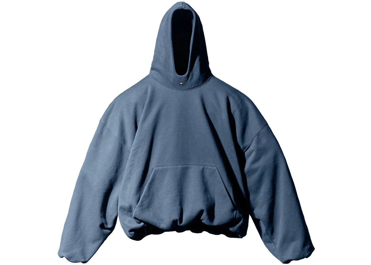 Yeezy Gap Logo Hoodie Dunkelblau - vue 360
