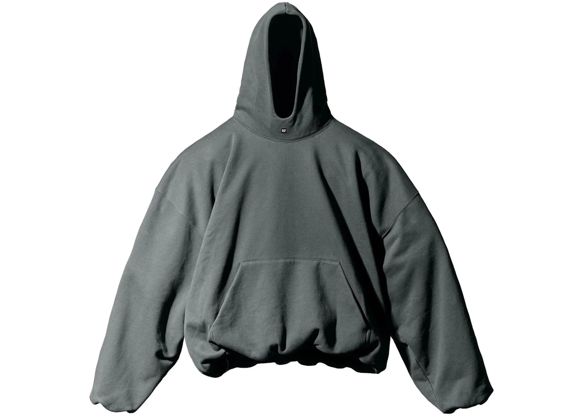 Yeezy Gap Logo Hoodie Dunkelgrün - vue 360
