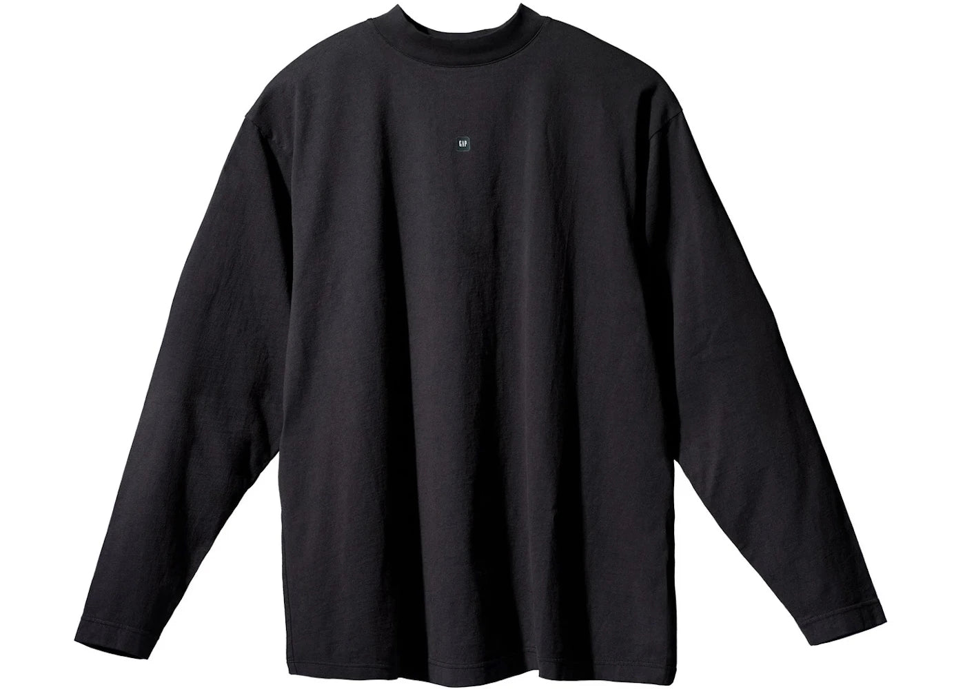 Yeezy Gap Logo Long Sleeve Tee Black - vue 360