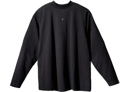 Yeezy Gap Logo Longsleeve Tee Black - authentic Yeezy sneakers
