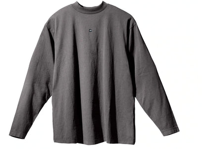 Yeezy Gap Logo Longsleeve Tee Dark Grey - authentic Yeezy sneakers