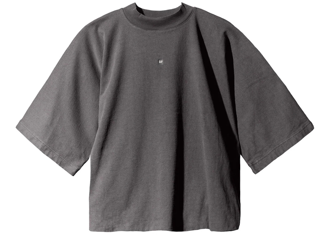 Yeezy Gap Logo No Seam Tee Dark Grey - vue 360