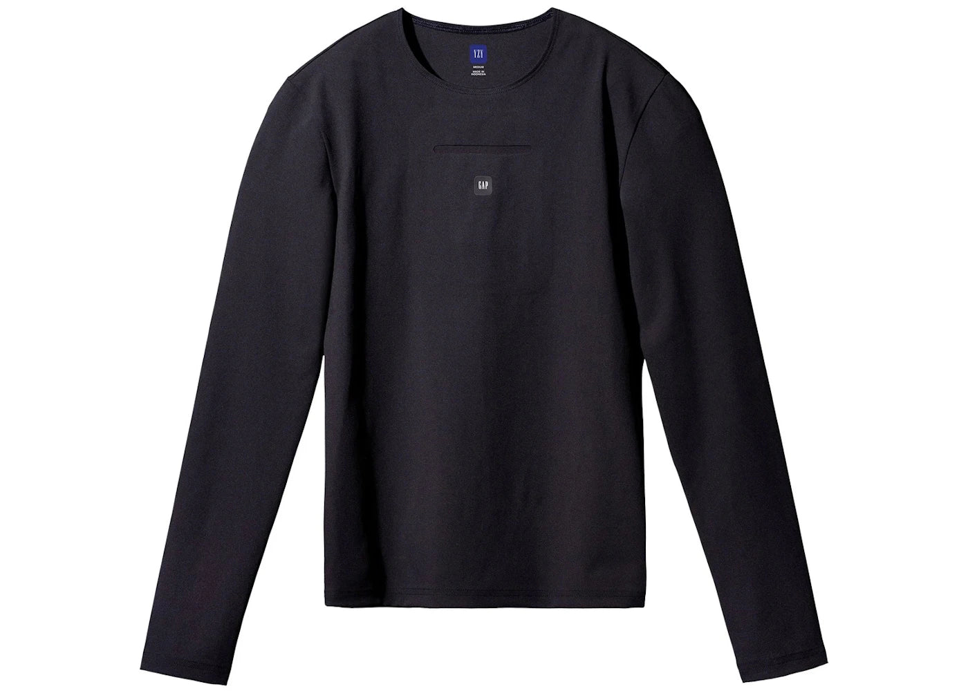 Yeezy Gap Men's Long Sleeve Second Skin Black - vue 360