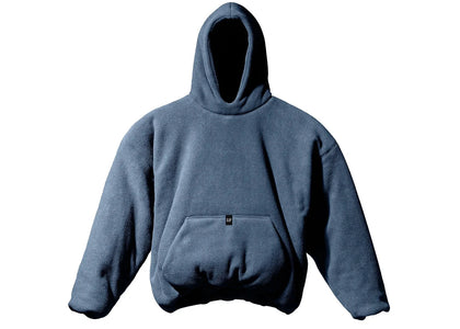 Yeezy Gap Polar Fleece Padded Hoodie Dark Blue - authentic Yeezy apparel