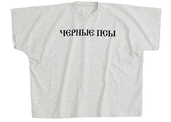 Yeezy Gosha Black Dogs T-shirt Heather Grey sneakers - authentic Yeezy shoes