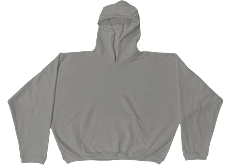 Yeezy HD-01 No Print Hoodie Dark Grey - vue 360